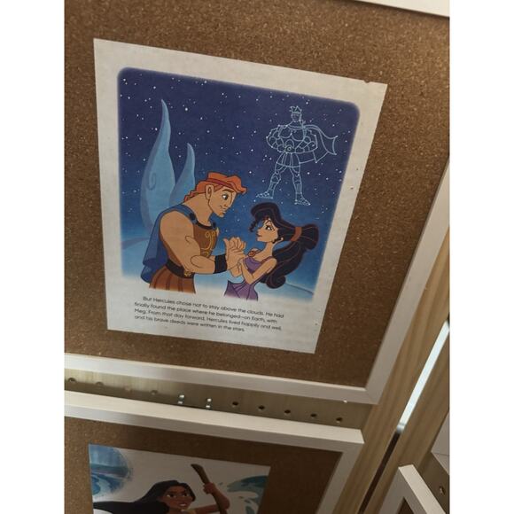 Disney Handmade Custom Pin Board Hercules And Megora From Little Golden Books - Picture 4 of 6